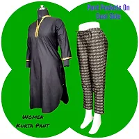 Khadi cotton suit with dupatta-thumb1
