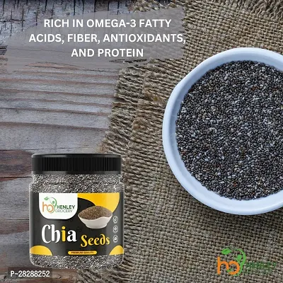 Chia Seeds - 250 Gram Jar Pack | Omega 3 and Fiber for Weight Loss |-thumb4