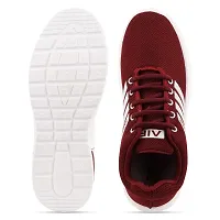 Trendy Sports Shoes Lace-Up Lightweight Maroon Shoes For Women-thumb3