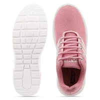 Trendy Sports Shoes Lace-Up Lightweight Pink Shoes For Women-thumb3