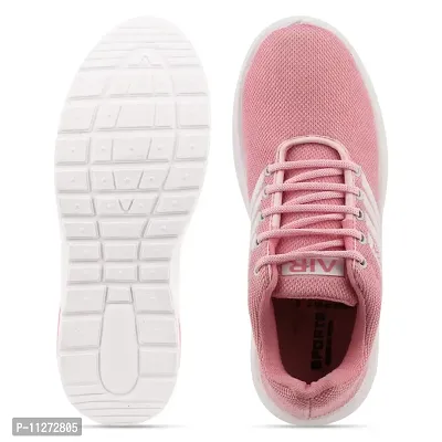 Trendy Sports Shoes Lace-Up Lightweight Pink Shoes For Women-thumb4