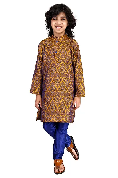 Vesham Silk Kurta Pajama Set For Boys Kids | Sherwani Style Kurta Paijama