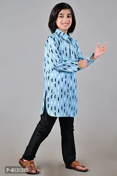Vesham Cotton Kurta Pajama Set For Boys Kids | Sherwani Style Kurta Paijama-thumb3