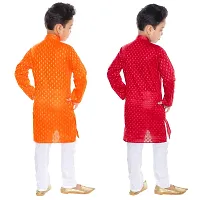 Vesh Cotton Kurta Pajama Set For Boys Kids-thumb1