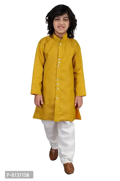 Vesham Kurta Style Shearwani  Pajama Set for Boy's-thumb0