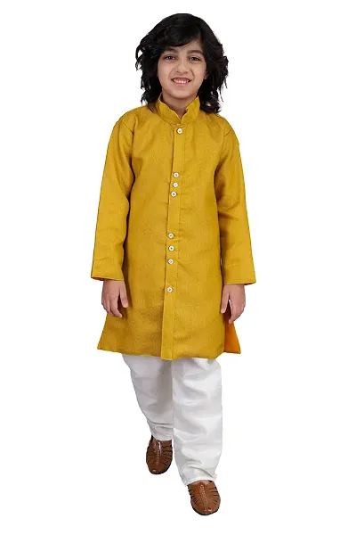 Vesham Kurta Style Shearwani & Pajama Set for Boy's