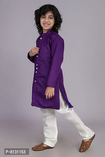 Vesham Kurta Style Shearwani  Pajama Set for Boy's-thumb3