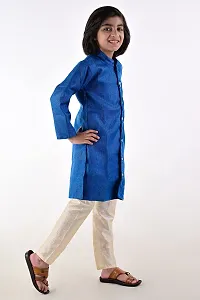 Vesham Kurta Style Shearwani & Pajama Set for Boy's-thumb2