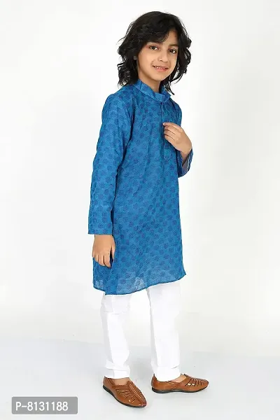 Vesh Cotton Kurta Pajama Set for Boys Kids-thumb4