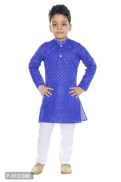 Vesham Cotton Kurta Pajama Set for Boy's Kids-thumb0