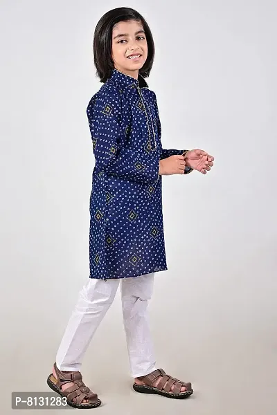 Vesham Cotton Kurta Pajama Set For Boys Kids | Sherwani Style Kurta Paijama-thumb4