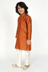 Vesham Cotton Silk Kurta Pajama Set For Boys Kids | Sherwani Style Kurta Paijama-thumb3