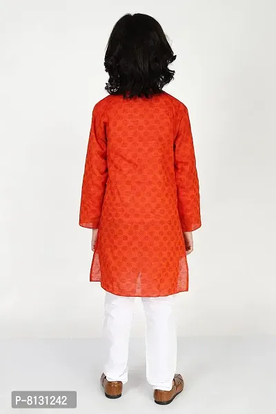 Vesham Cotton Kurta Pajama Set For Boys Kids | Traditional Ethnic Kurta Paijama-thumb3