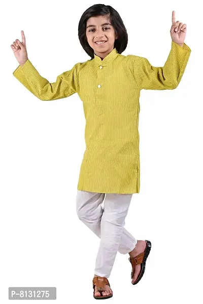 Vesham Cotton Kurta Pajama Set For Boys Kids | Sherwani Style Kurta Paijama-thumb0