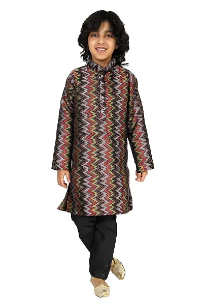 Vesham Silk Kurta Pajama Set For Boys Kids | Kids Kurta Payjama 5-6 Years