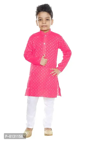 Vesham Cotton Kurta Pajama Set for Boy's Kids-thumb0