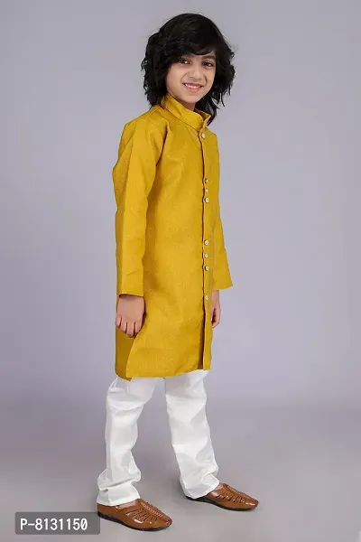 Vesham Kurta Style Shearwani  Pajama Set for Boy's-thumb4