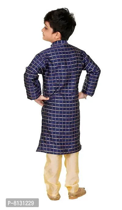 Vesh Cotton Kurta Pajama Set for Boys Kids-thumb3