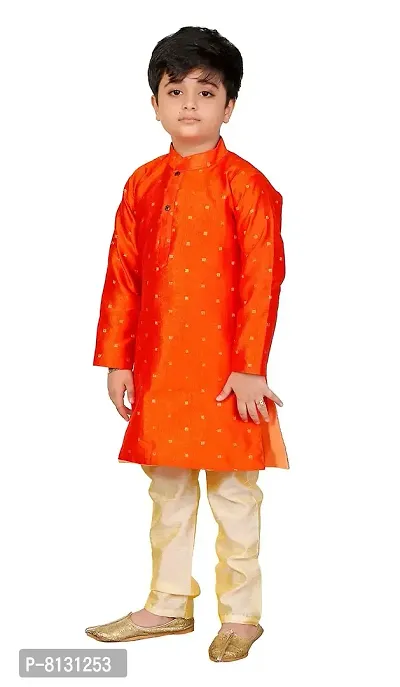 Vesh Cotton Kurta Pajama Set for Boys Kids-thumb2