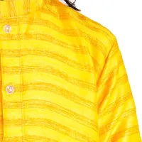Vesham Cotton Silk Kurta Pajama Set For Boys Kids | Sherwani Style Kurta Paijama-thumb4