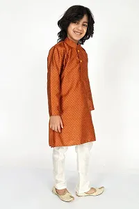 Vesham Cotton Silk Kurta Pajama Set For Boys Kids | Sherwani Style Kurta Paijama-thumb4