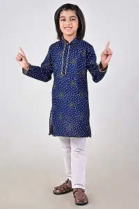 Vesham Cotton Kurta Pajama Set For Boys Kids | Sherwani Style Kurta Paijama-thumb2