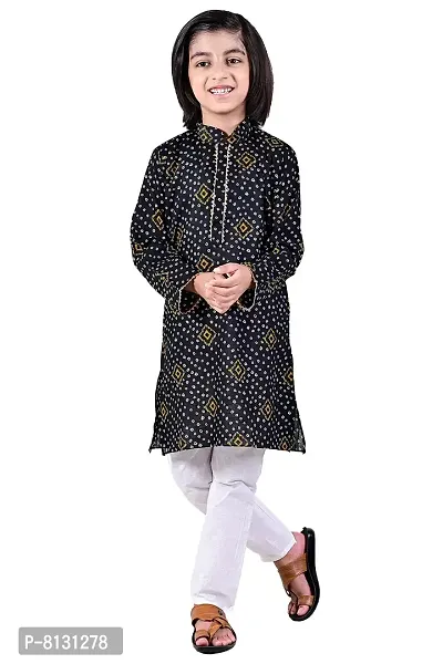 Vesham Cotton Kurta Pajama Set For Boys Kids | Sherwani Style Kurta Paijama-thumb0