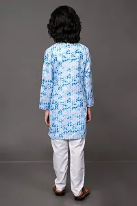 Vesham White Cotton Kurta Pajama Set for Boy's-thumb1