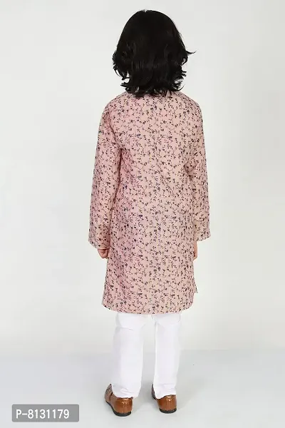 Vesham Cotton Silk Kurta Pajama Set For Boys Kids | Sherwani Style Kurta Paijama-thumb3