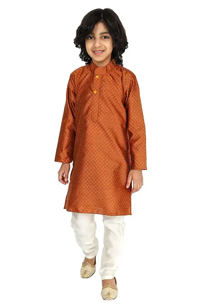 Vesham Silk Kurta Pajama Set For Boys Kids | Sherwani Style Kurta Paijama