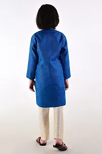Vesham Kurta Style Shearwani & Pajama Set for Boy's-thumb1