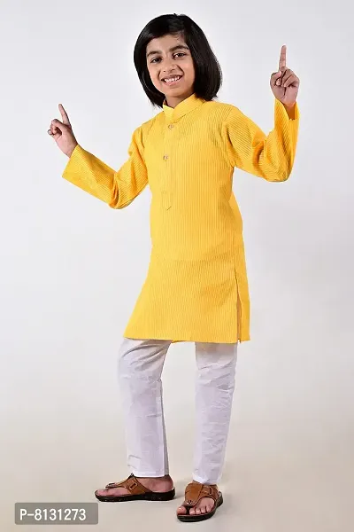 Vesham Cotton Kurta Pajama Set For Boys Kids | Sherwani Style Kurta Paijama-thumb3