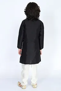 Vesham Cotton Silk Kurta Pajama Set For Boys Kids | Sherwani Style Kurta Paijama-thumb2