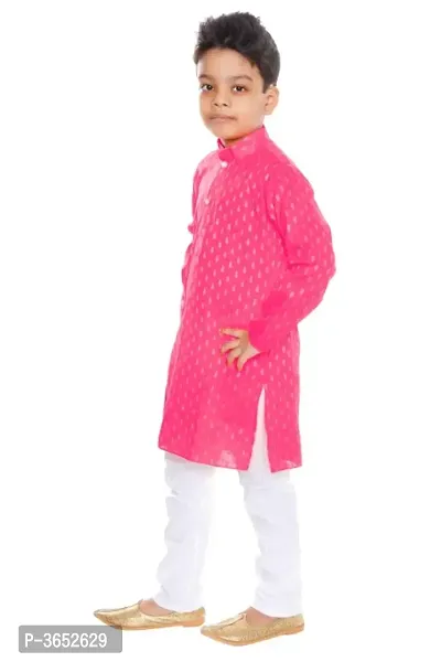 Vesh Cotton Kurta Pajama Set For Boys-thumb3