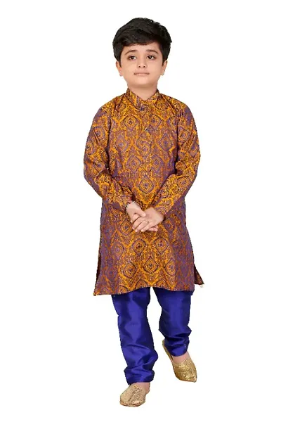 Kid's Ethnic Kurta And Pyjama Set For Boys