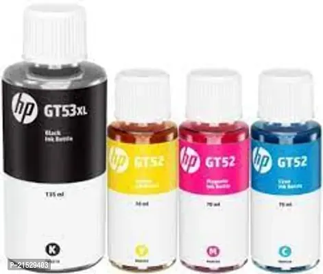 HP Ink Bottle Black  Color (GT 53XL Black GT 52 C/M/Y) Combo Set of 4 (GT53 XL  GT52)-thumb0