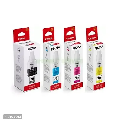 Canon GI 70 B/C/Y/M Ink Bottles G5070 G6070 G7070 GM2070 Printers