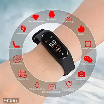 M4 Smart Band with Heart Rate Sensor and Many Other Impressive Features, Sweat Free Compatible with All Device-thumb2
