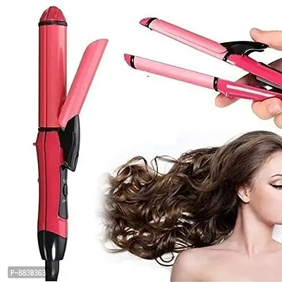 Classic NHC-2009 2 in 1 Hair Straightener and Curler (Pink)