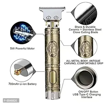 Professional MaxtopT99 Rechargeable Cordless Electric Blade Beard Trimmer A28 Trimmer 120 min Runtime 2 Length Settings