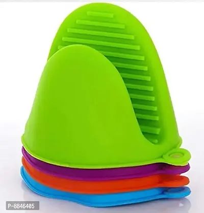 Silicon Owen Gloves Color GREEN (As Per Availability/Multicolor )-thumb0