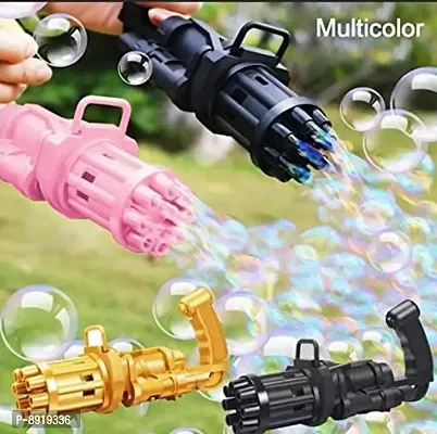Bubble Gun with Gradient Lights Automatic Bubble Maker Machine-thumb0