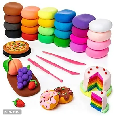 12 Color/Set Light Clay Air Dry Polymer Plasticine Modelling Clay Super Light-thumb0