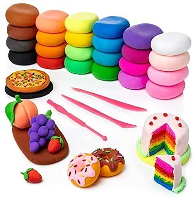 12 Color/Set Light Clay Air Dry Polymer Plasticine Modelling Clay Super Light