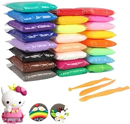 Bouncing Clay Slime Putty Toy Ultra Soft with Tools Set of 12 Pcs Putty Toy-thumb0