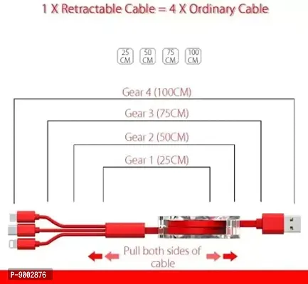 Micro USB / Lightning / Type C 1.2 m Micro USB Cable