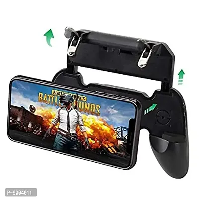W10 Pubg Trigger for Pubg Mobile ? PUBG Mobile Gamepad Joystick Holder ? Claw Specialist ? for All Android and iOS Devices Gamepad  (Black, For Android, iOS)-thumb0