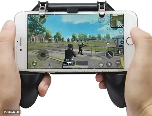 Trigger Control Cell Phone Game Pad Controller L1R1 Gaming Shooter for All Phone Gamepad  (Black, For Android, iOS)-thumb0