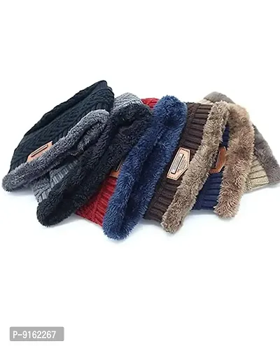 Mens Latest Winter Woolen Cap-thumb2