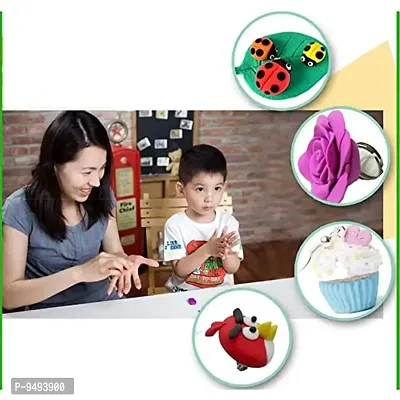 Ultra-Light Creative Art and Craft Air Dry Super Clay with Carving Molding Tools Kit for Girls and Boys-thumb2